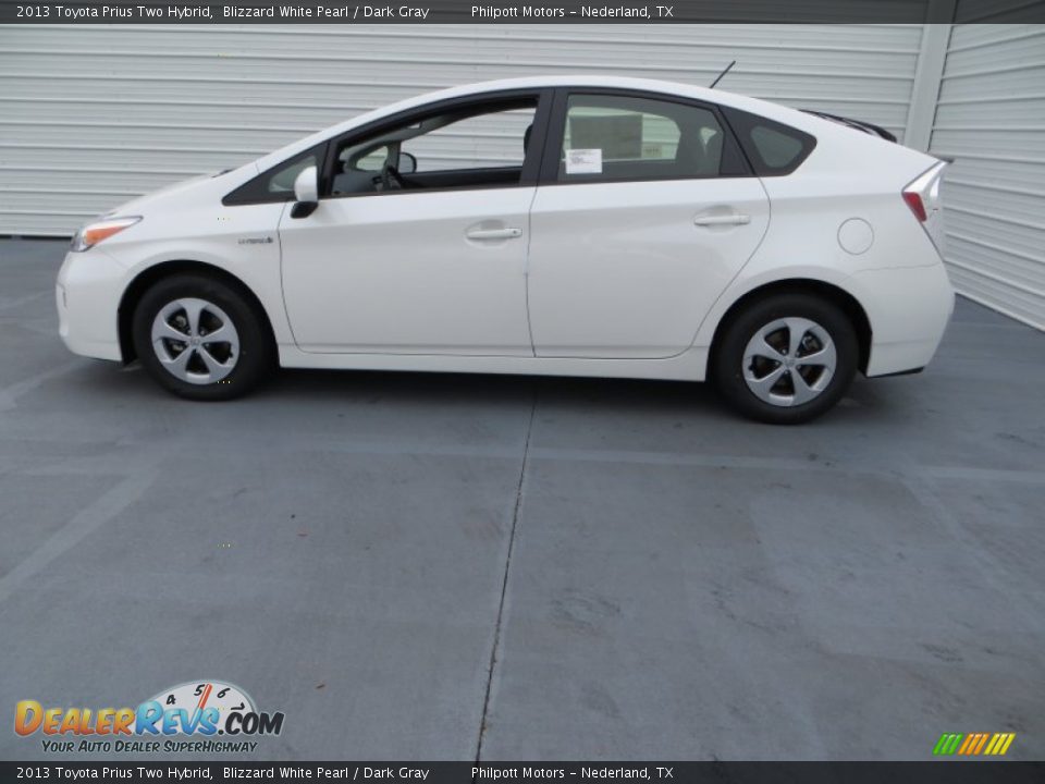 2013 Toyota Prius Two Hybrid Blizzard White Pearl / Dark Gray Photo #8
