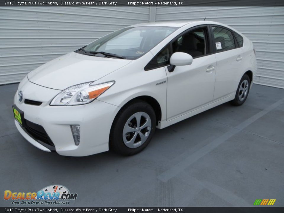 2013 Toyota Prius Two Hybrid Blizzard White Pearl / Dark Gray Photo #9