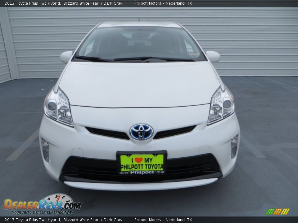 2013 Toyota Prius Two Hybrid Blizzard White Pearl / Dark Gray Photo #10