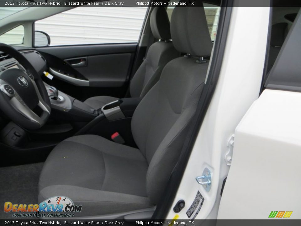 2013 Toyota Prius Two Hybrid Blizzard White Pearl / Dark Gray Photo #22