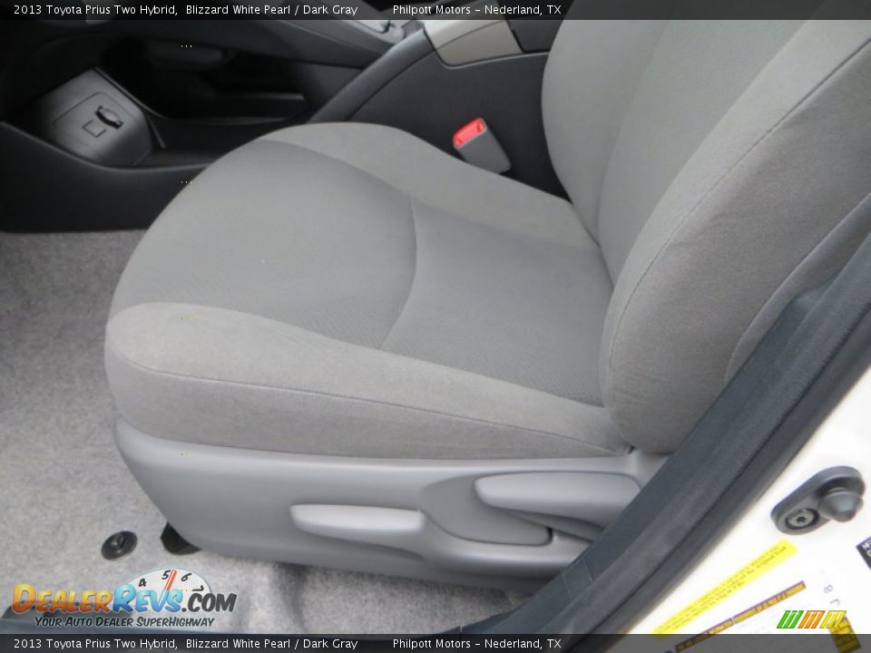 2013 Toyota Prius Two Hybrid Blizzard White Pearl / Dark Gray Photo #23
