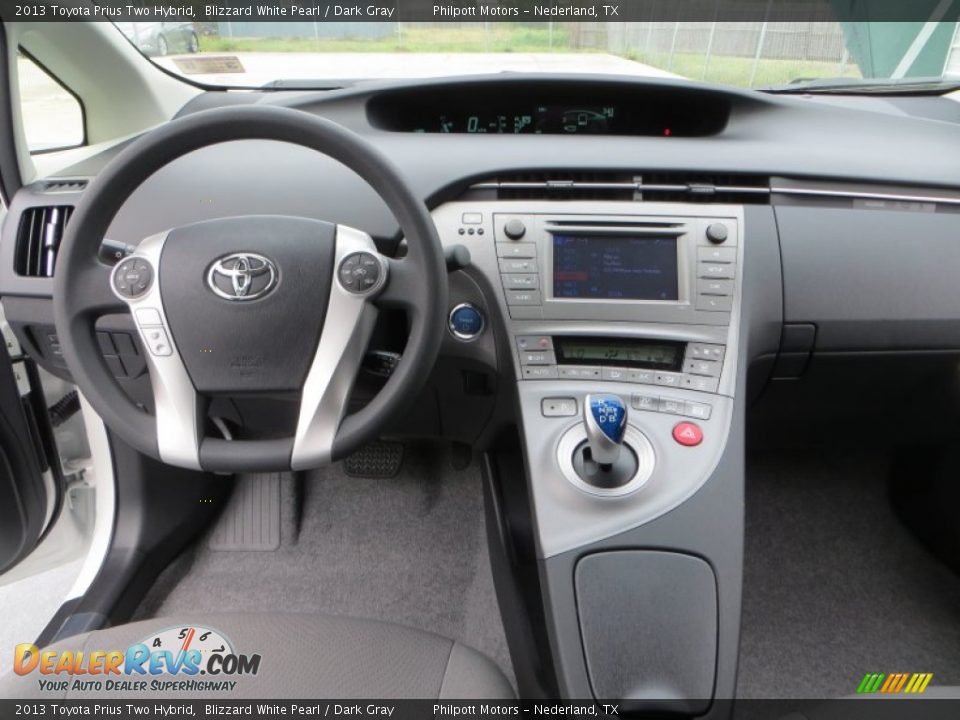 2013 Toyota Prius Two Hybrid Blizzard White Pearl / Dark Gray Photo #24