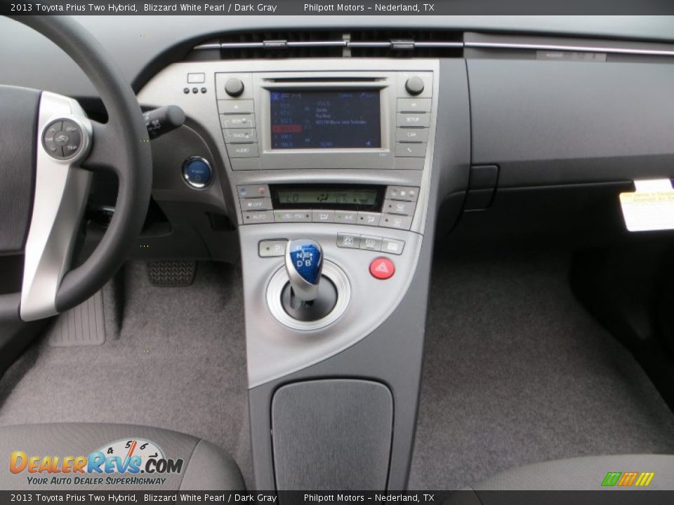 2013 Toyota Prius Two Hybrid Blizzard White Pearl / Dark Gray Photo #25
