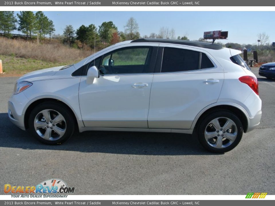 2013 Buick Encore Premium White Pearl Tricoat / Saddle Photo #3