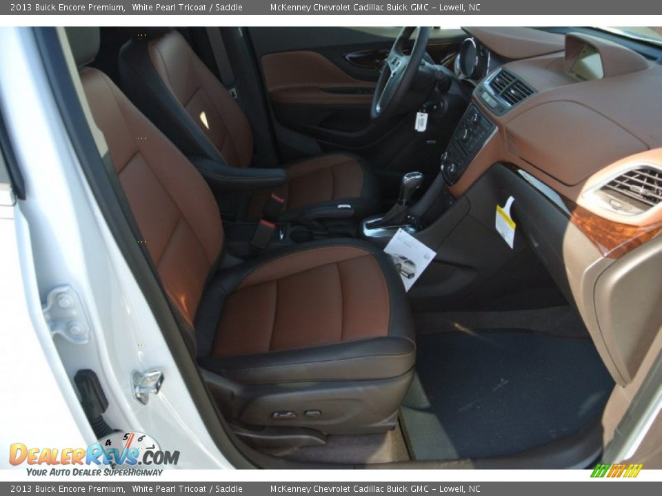 2013 Buick Encore Premium White Pearl Tricoat / Saddle Photo #20