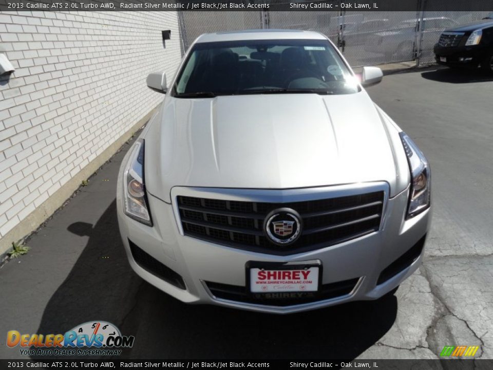 2013 Cadillac ATS 2.0L Turbo AWD Radiant Silver Metallic / Jet Black/Jet Black Accents Photo #2
