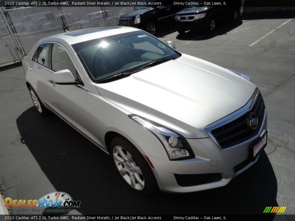2013 Cadillac ATS 2.0L Turbo AWD Radiant Silver Metallic / Jet Black/Jet Black Accents Photo #3