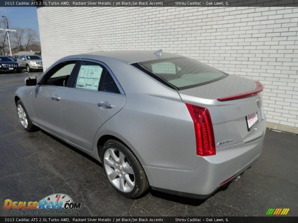 2013 Cadillac ATS 2.0L Turbo AWD Radiant Silver Metallic / Jet Black/Jet Black Accents Photo #6