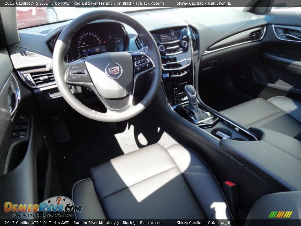 Jet Black/Jet Black Accents Interior - 2013 Cadillac ATS 2.0L Turbo AWD Photo #11