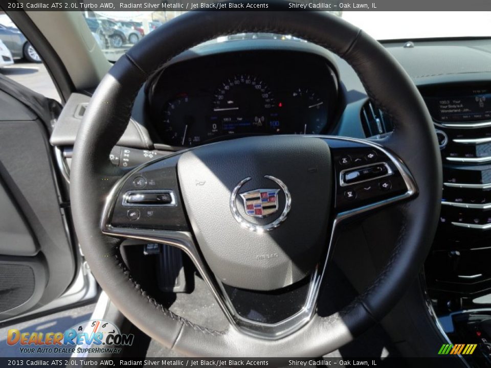2013 Cadillac ATS 2.0L Turbo AWD Radiant Silver Metallic / Jet Black/Jet Black Accents Photo #18