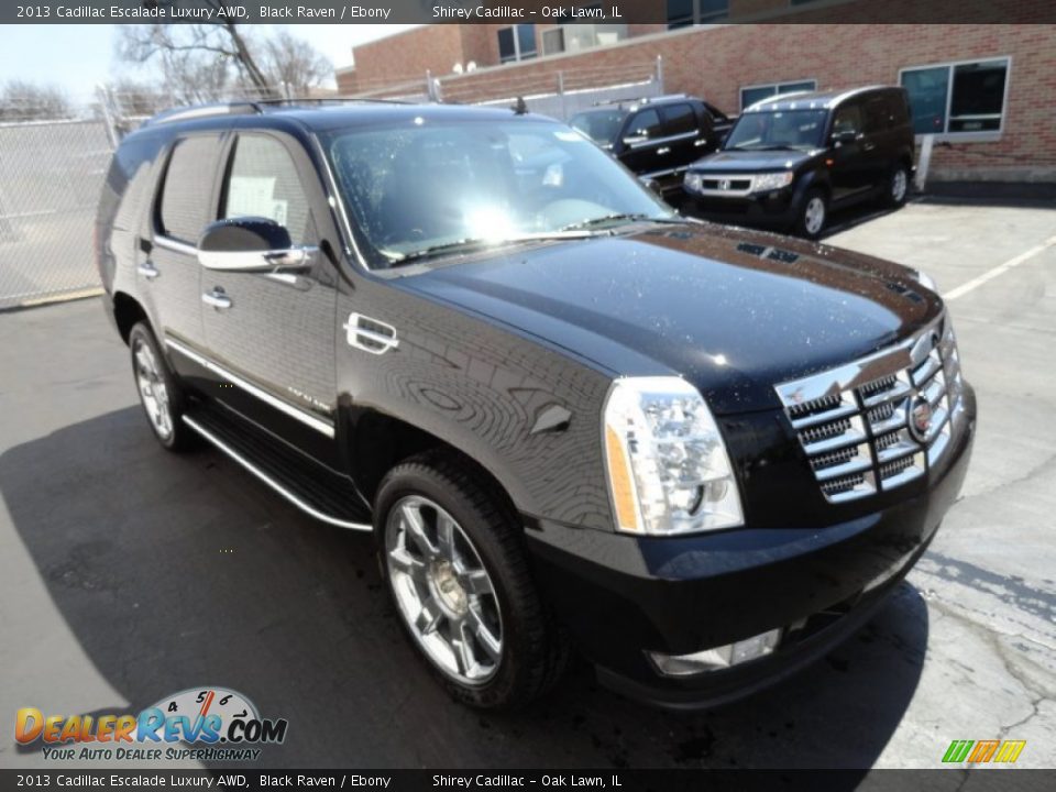 2013 Cadillac Escalade Luxury AWD Black Raven / Ebony Photo #3