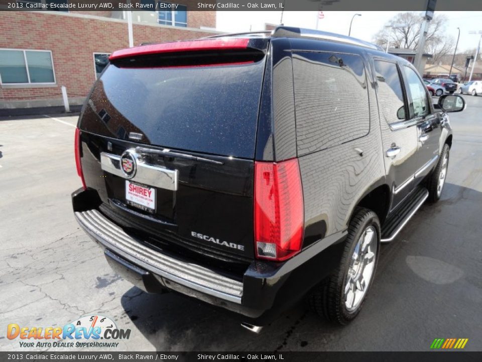 2013 Cadillac Escalade Luxury AWD Black Raven / Ebony Photo #4