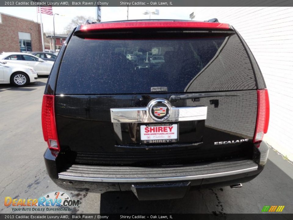 2013 Cadillac Escalade Luxury AWD Black Raven / Ebony Photo #5