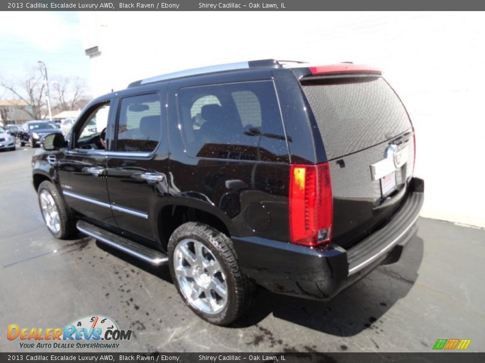 2013 Cadillac Escalade Luxury AWD Black Raven / Ebony Photo #6