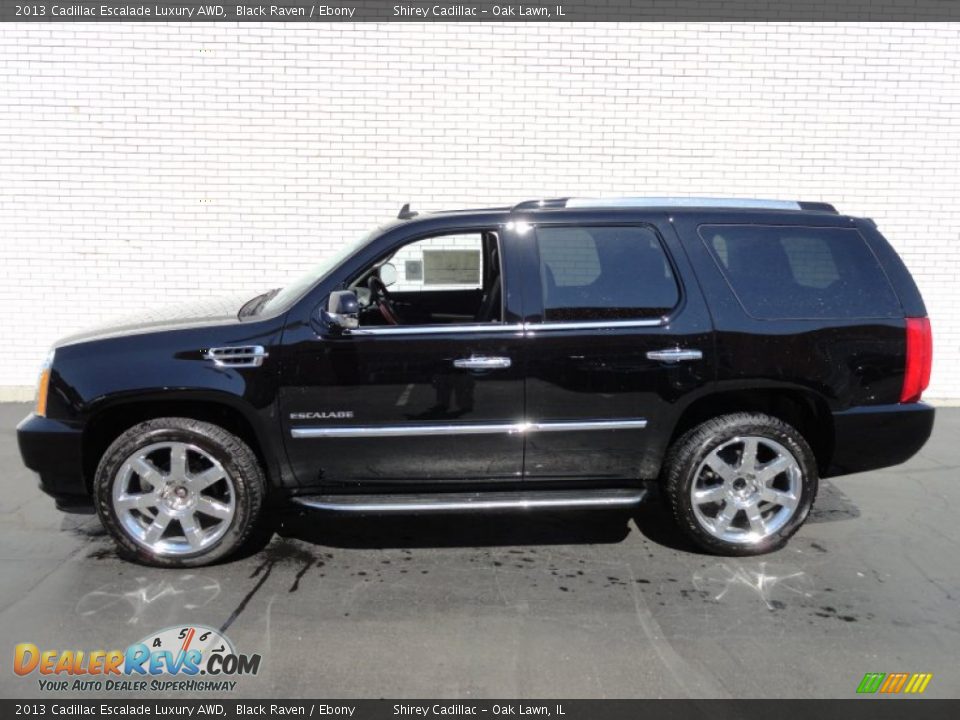 2013 Cadillac Escalade Luxury AWD Black Raven / Ebony Photo #7