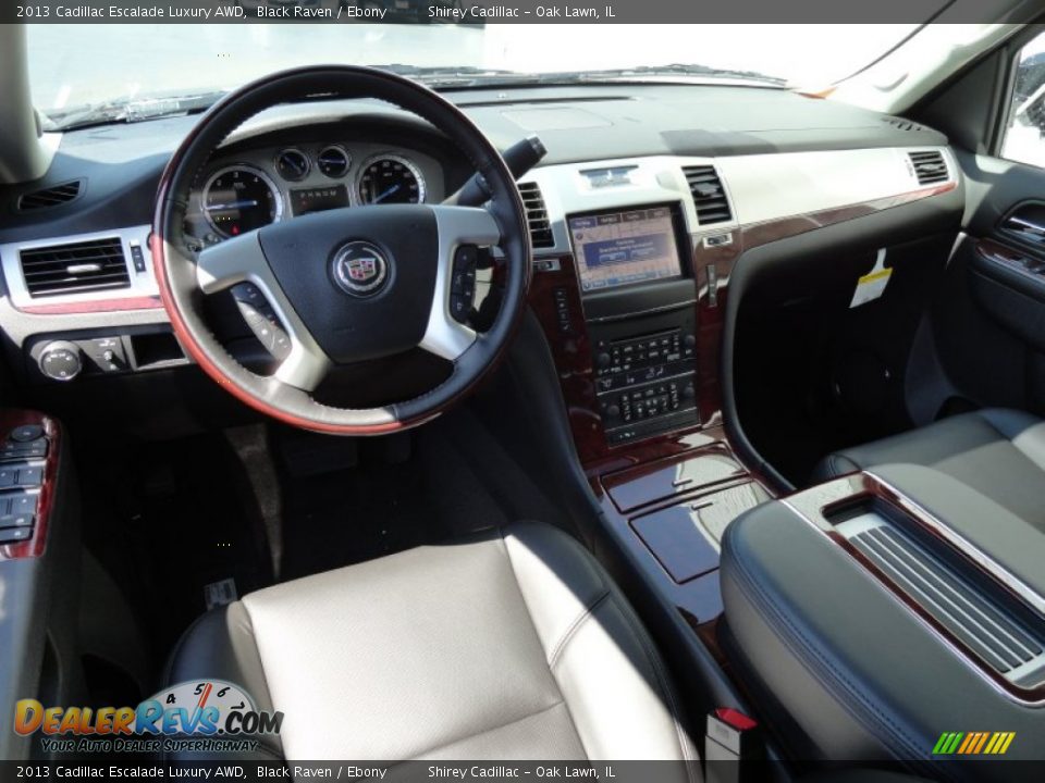 2013 Cadillac Escalade Luxury AWD Black Raven / Ebony Photo #10