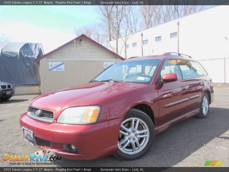 2003 Subaru Legacy 2.5 GT Wagon Regatta Red Pearl / Beige Photo #1