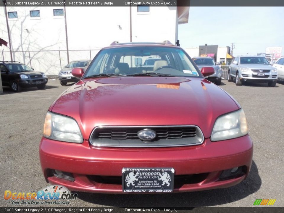 2003 Subaru Legacy 2.5 GT Wagon Regatta Red Pearl / Beige Photo #2