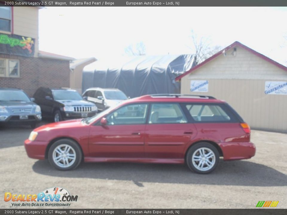 2003 Subaru Legacy 2.5 GT Wagon Regatta Red Pearl / Beige Photo #7