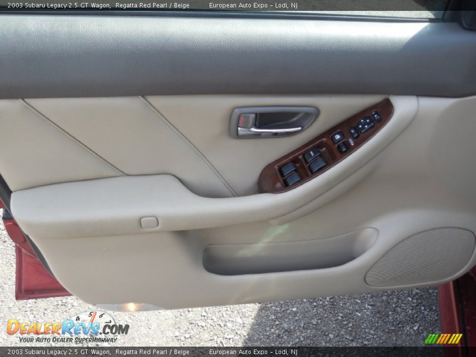 2003 Subaru Legacy 2.5 GT Wagon Regatta Red Pearl / Beige Photo #8