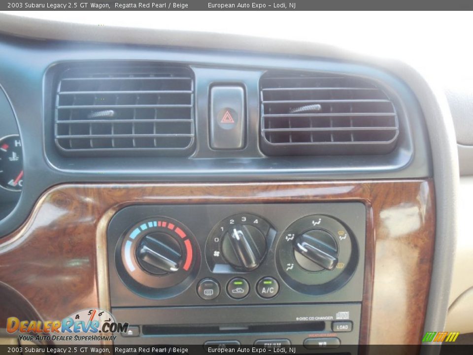 2003 Subaru Legacy 2.5 GT Wagon Regatta Red Pearl / Beige Photo #13