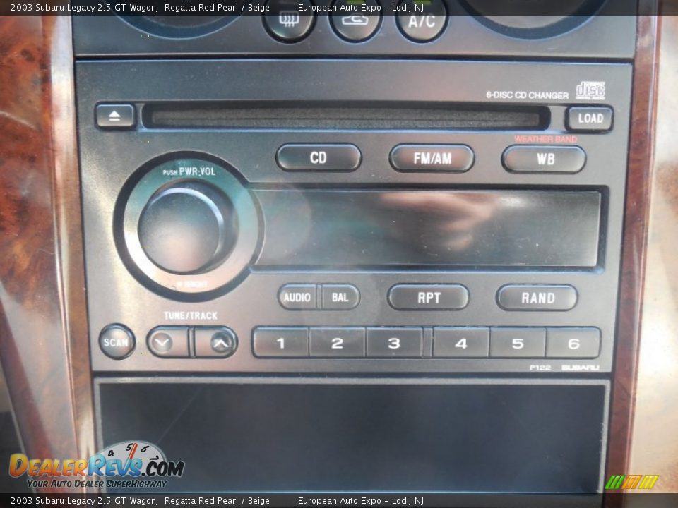 2003 Subaru Legacy 2.5 GT Wagon Regatta Red Pearl / Beige Photo #14
