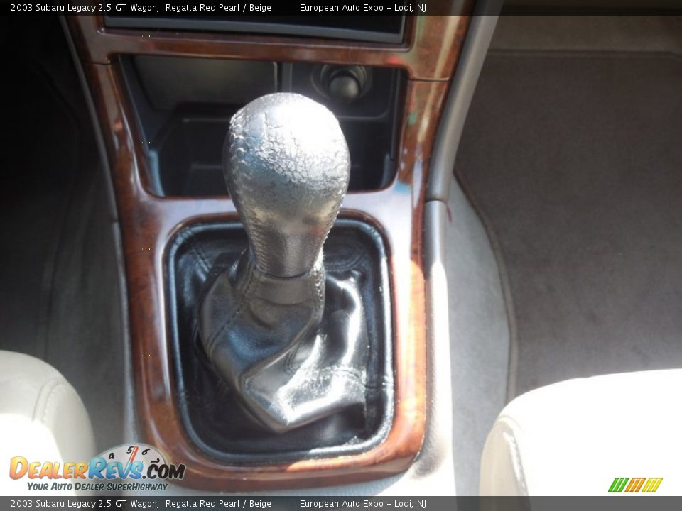 2003 Subaru Legacy 2.5 GT Wagon Regatta Red Pearl / Beige Photo #16