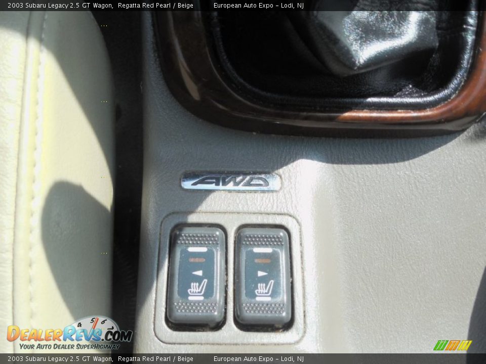 2003 Subaru Legacy 2.5 GT Wagon Regatta Red Pearl / Beige Photo #17
