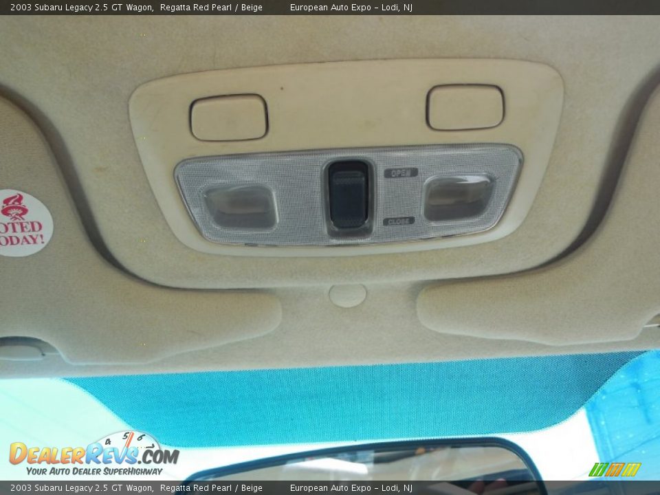 2003 Subaru Legacy 2.5 GT Wagon Regatta Red Pearl / Beige Photo #18
