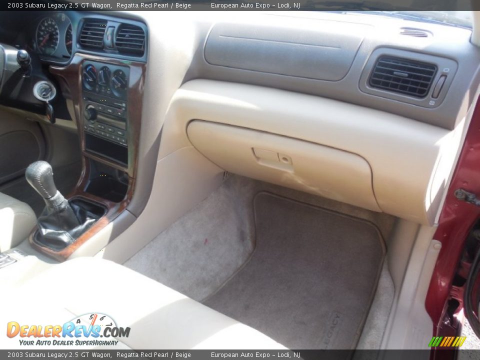 2003 Subaru Legacy 2.5 GT Wagon Regatta Red Pearl / Beige Photo #21