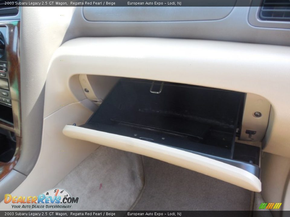 2003 Subaru Legacy 2.5 GT Wagon Regatta Red Pearl / Beige Photo #22
