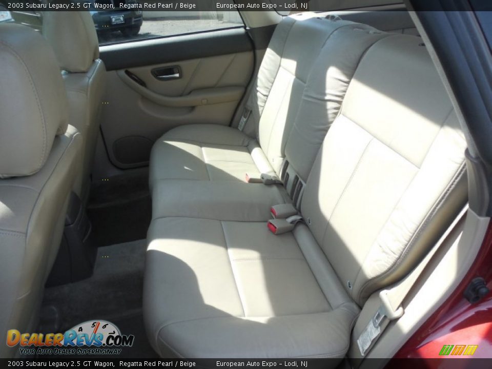 2003 Subaru Legacy 2.5 GT Wagon Regatta Red Pearl / Beige Photo #23
