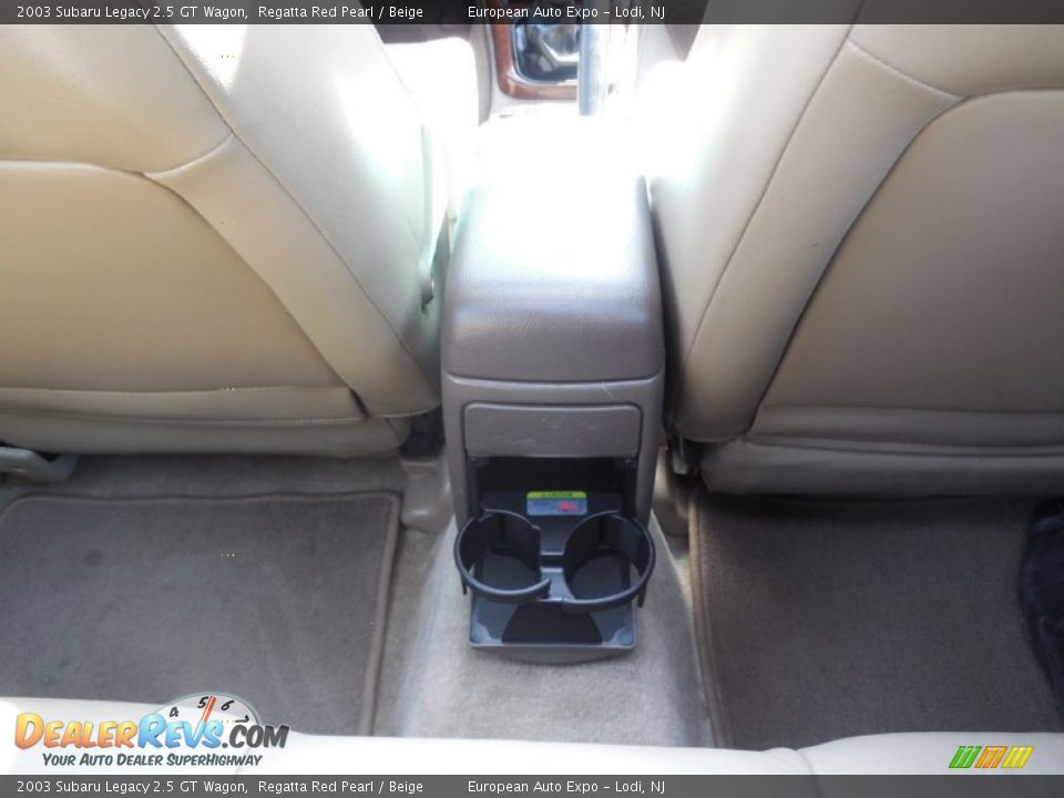 2003 Subaru Legacy 2.5 GT Wagon Regatta Red Pearl / Beige Photo #25