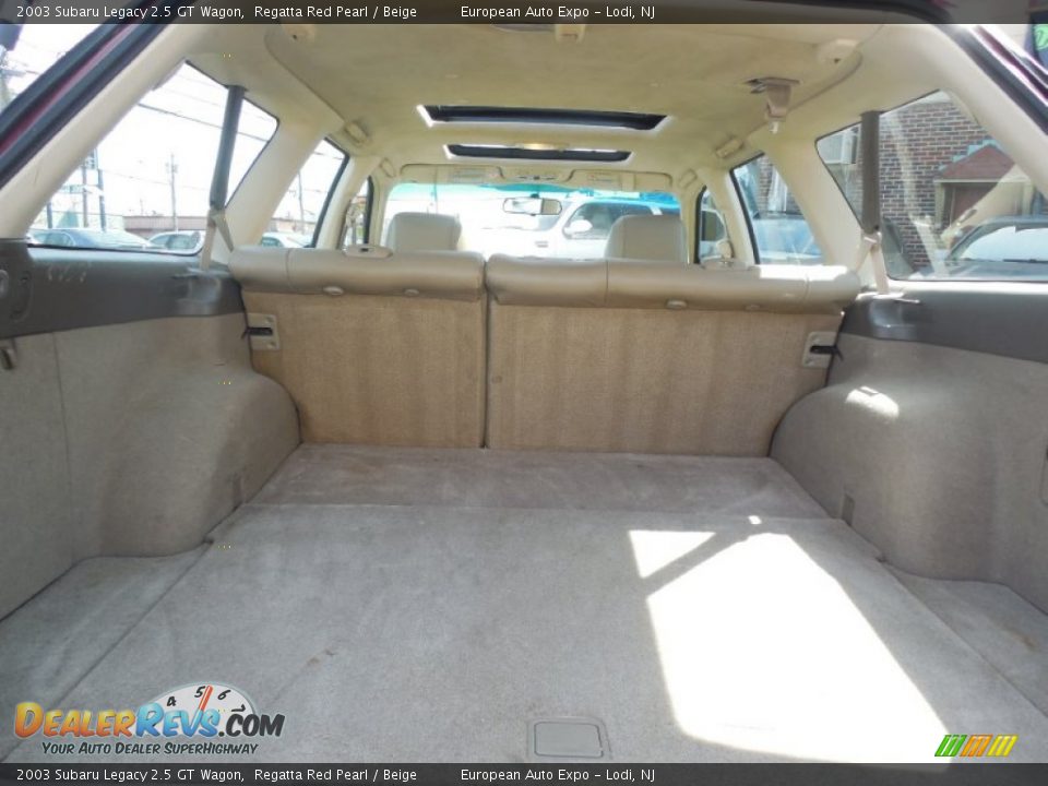 2003 Subaru Legacy 2.5 GT Wagon Regatta Red Pearl / Beige Photo #30