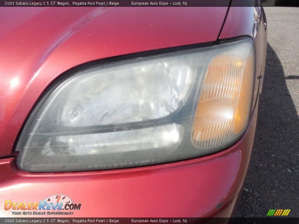 2003 Subaru Legacy 2.5 GT Wagon Regatta Red Pearl / Beige Photo #32