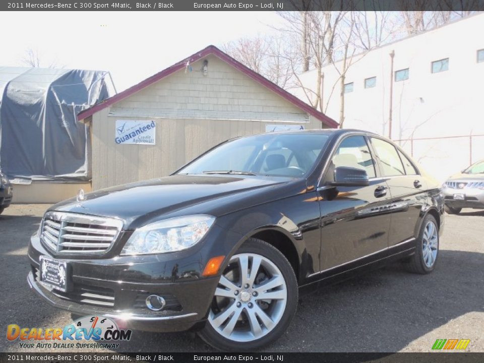 2011 Mercedes-Benz C 300 Sport 4Matic Black / Black Photo #1
