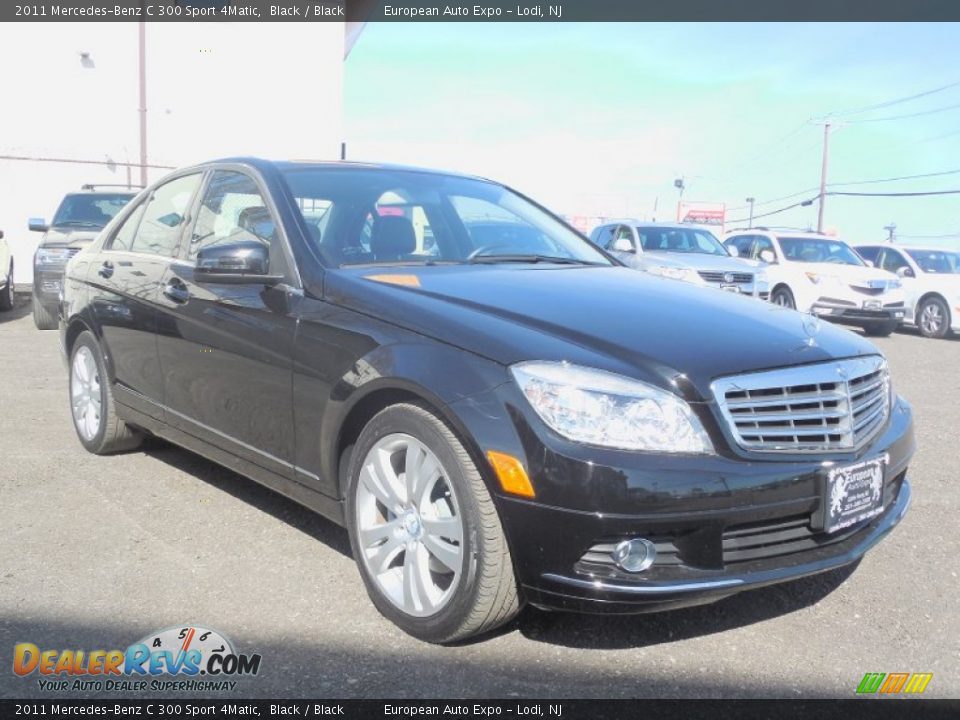 2011 Mercedes-Benz C 300 Sport 4Matic Black / Black Photo #3