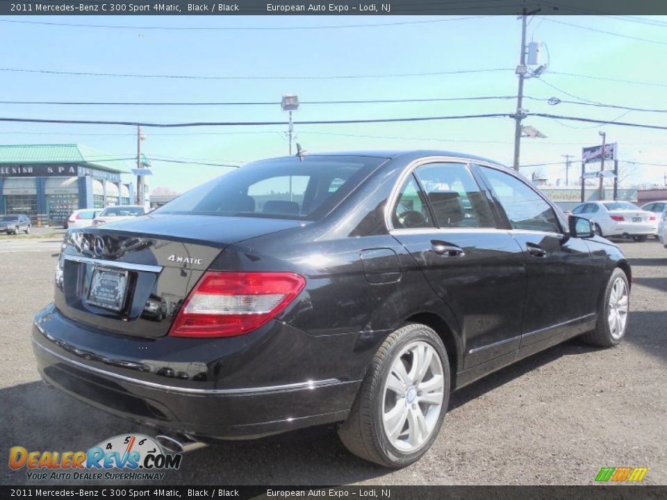 2011 Mercedes-Benz C 300 Sport 4Matic Black / Black Photo #4