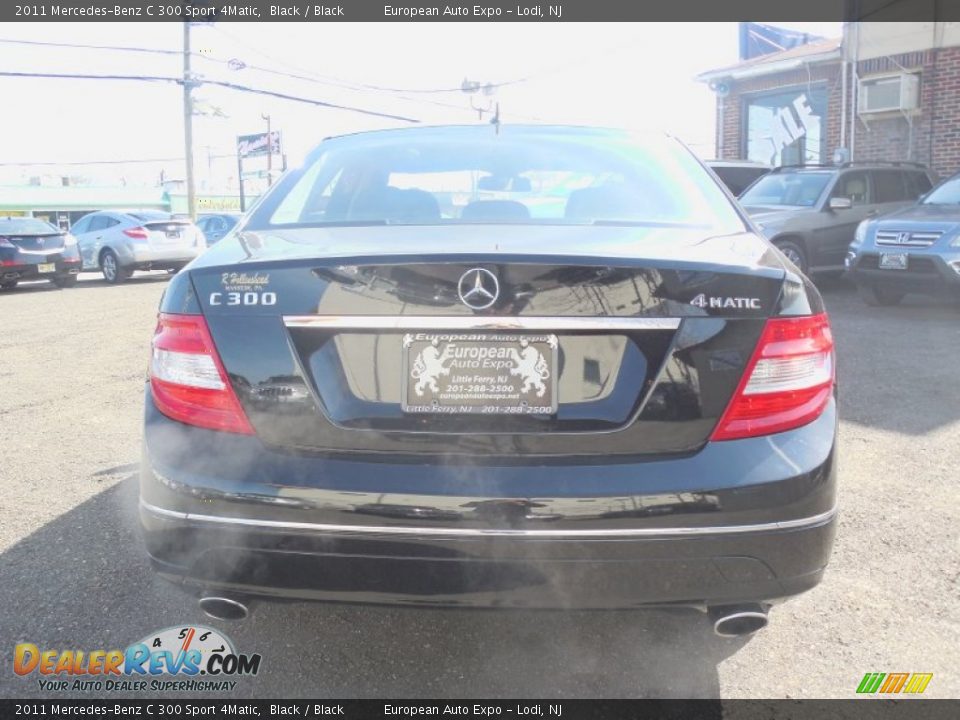 2011 Mercedes-Benz C 300 Sport 4Matic Black / Black Photo #5