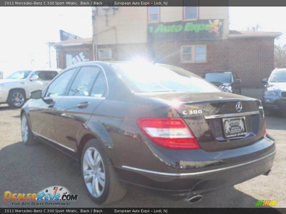 2011 Mercedes-Benz C 300 Sport 4Matic Black / Black Photo #6