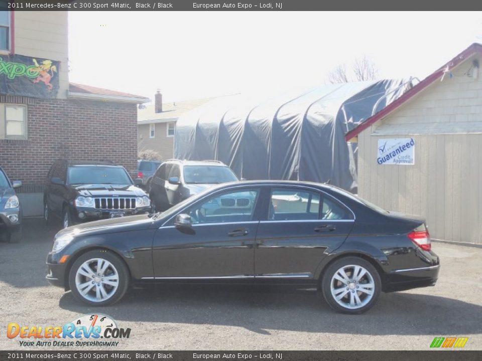 2011 Mercedes-Benz C 300 Sport 4Matic Black / Black Photo #7