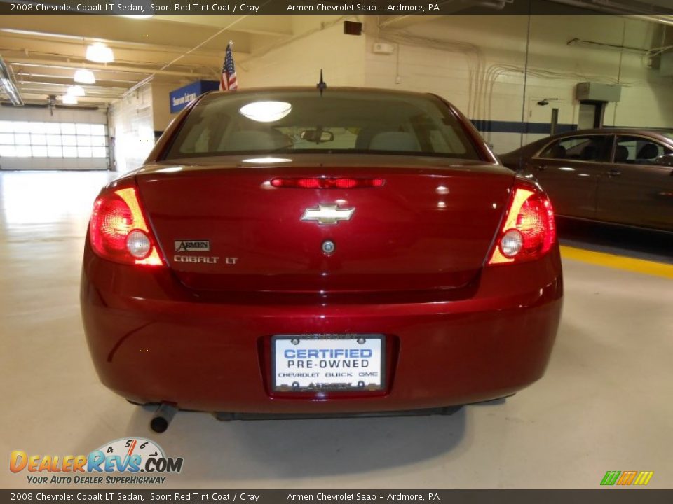 2008 Chevrolet Cobalt LT Sedan Sport Red Tint Coat / Gray Photo #6