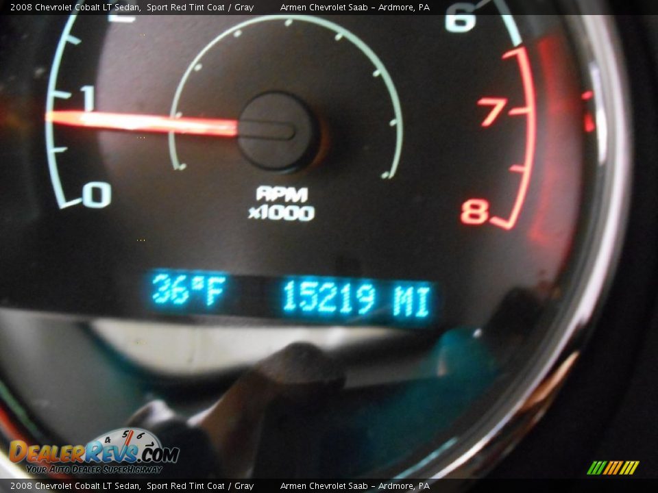 2008 Chevrolet Cobalt LT Sedan Sport Red Tint Coat / Gray Photo #27