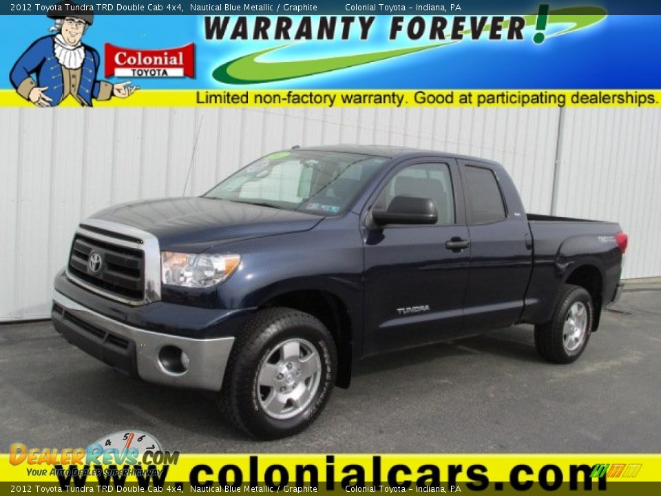 2012 Toyota Tundra TRD Double Cab 4x4 Nautical Blue Metallic / Graphite Photo #1