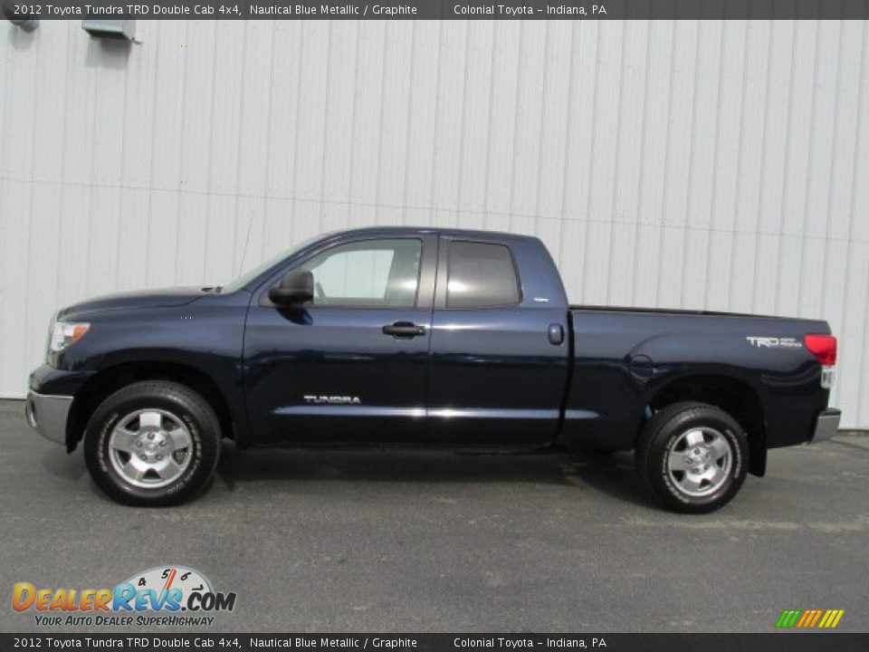 2012 Toyota Tundra TRD Double Cab 4x4 Nautical Blue Metallic / Graphite Photo #2
