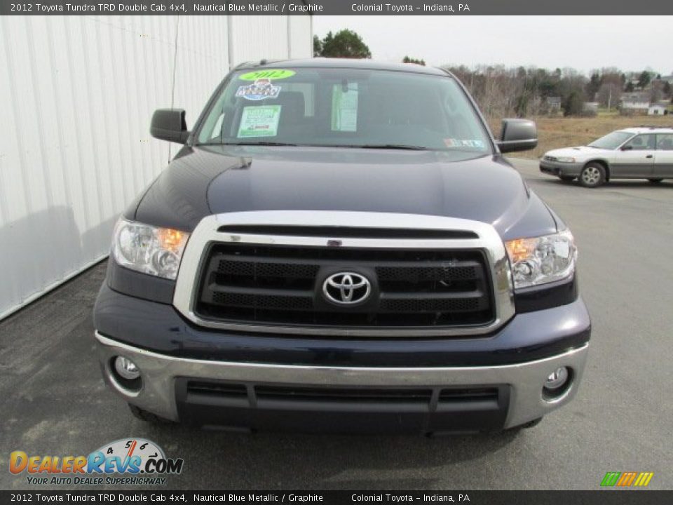 2012 Toyota Tundra TRD Double Cab 4x4 Nautical Blue Metallic / Graphite Photo #4