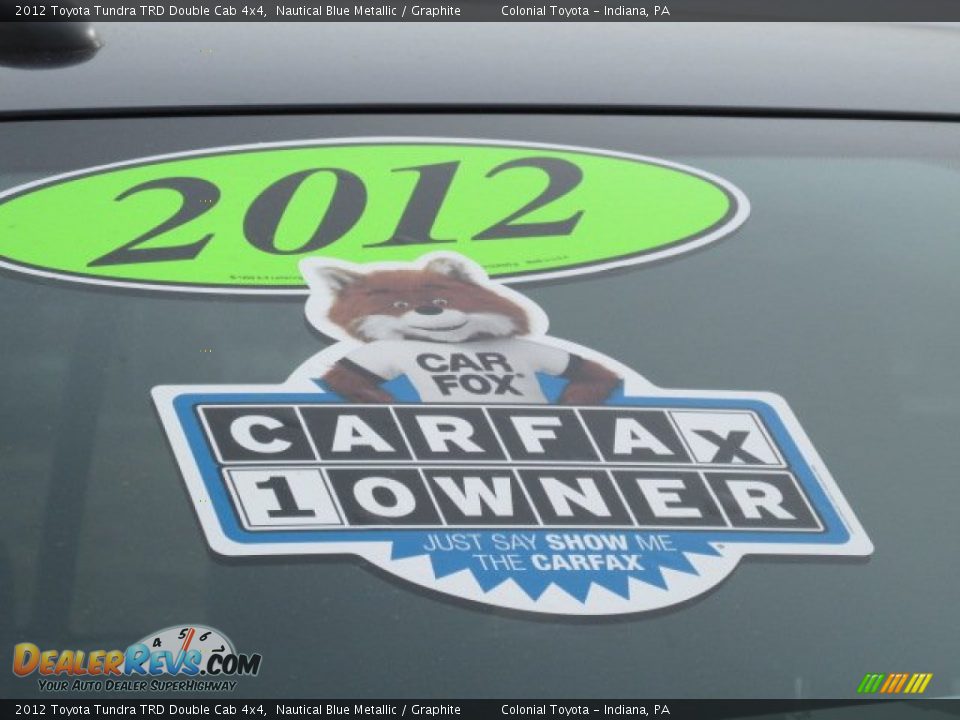 2012 Toyota Tundra TRD Double Cab 4x4 Nautical Blue Metallic / Graphite Photo #6