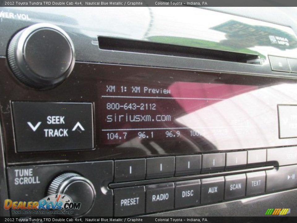2012 Toyota Tundra TRD Double Cab 4x4 Nautical Blue Metallic / Graphite Photo #16
