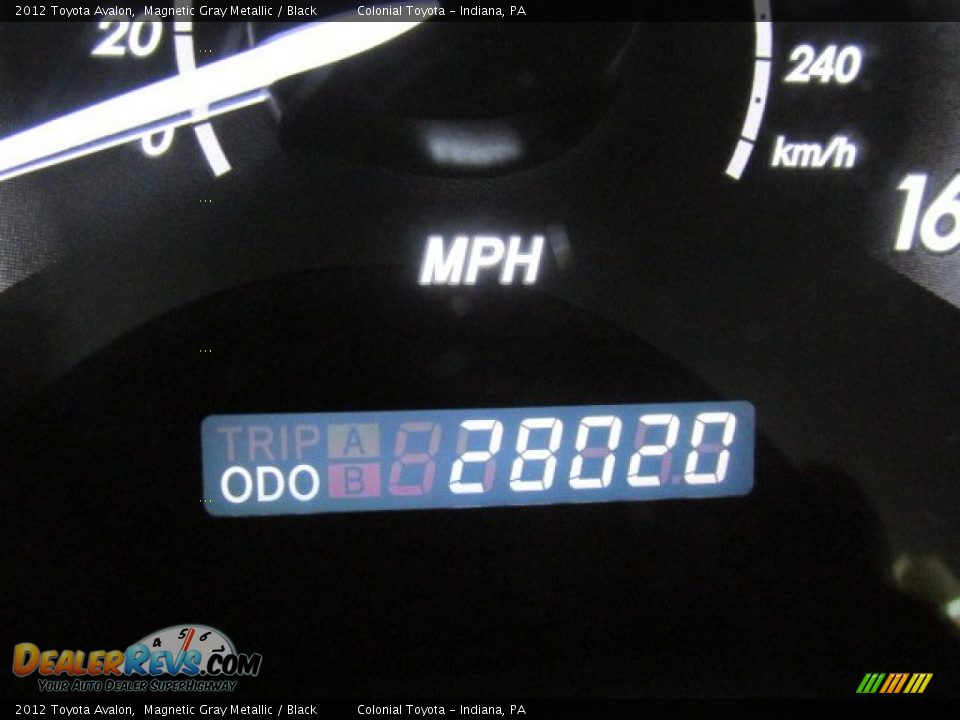 2012 Toyota Avalon Magnetic Gray Metallic / Black Photo #20