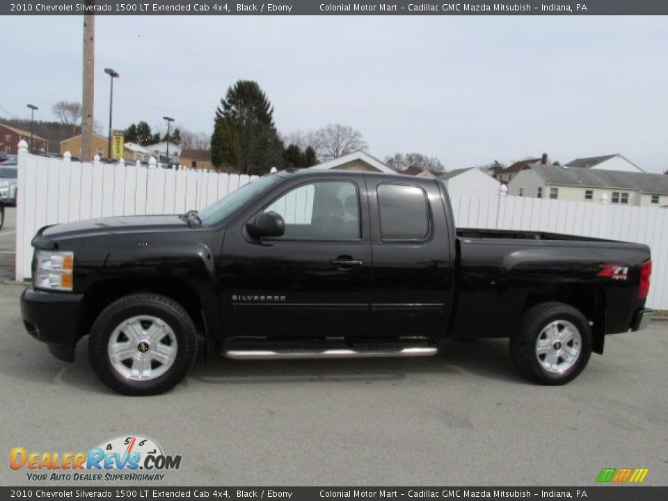2010 Chevrolet Silverado 1500 LT Extended Cab 4x4 Black / Ebony Photo #2